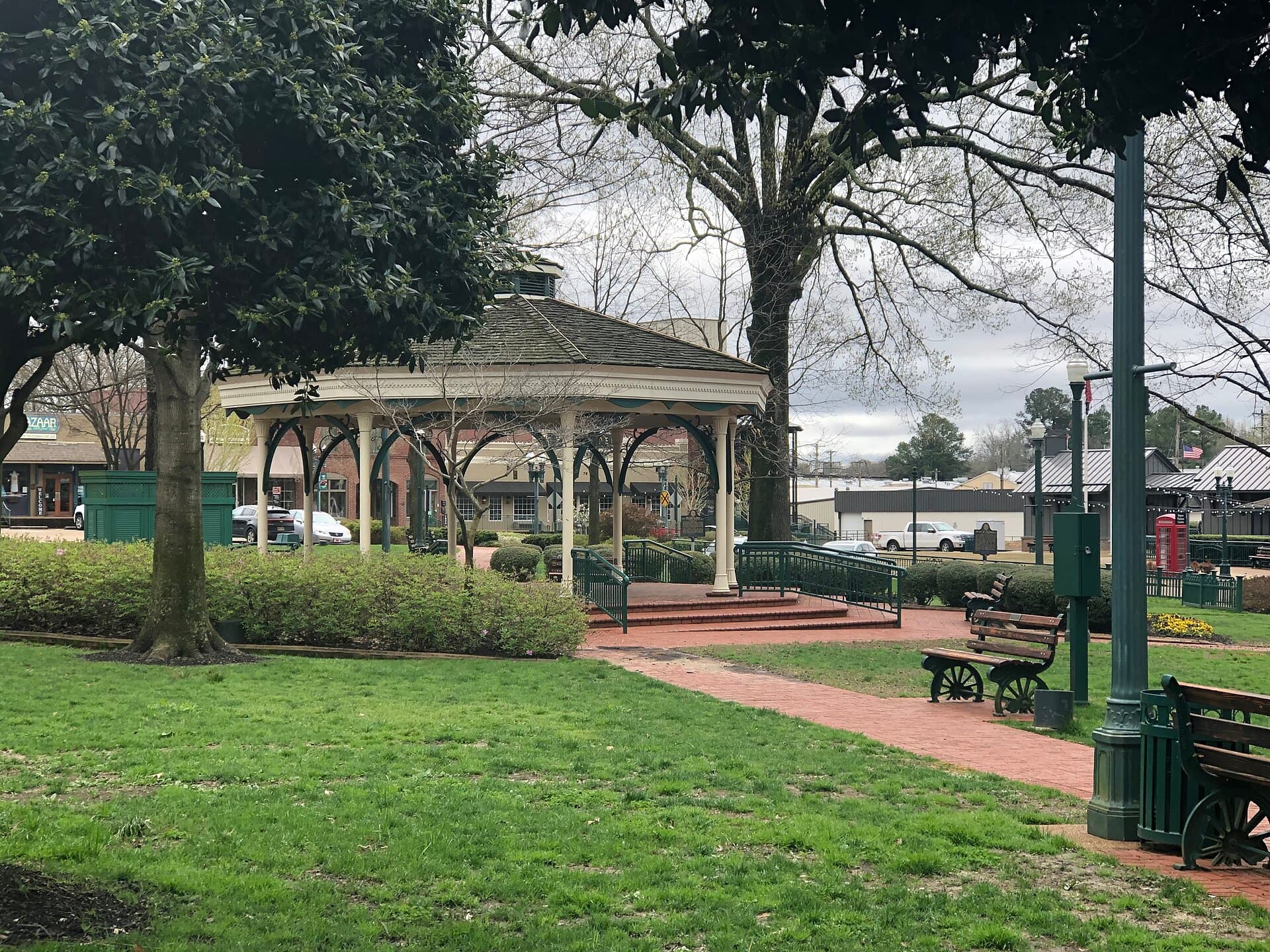 The gazebo on the historic Collierville Town Square